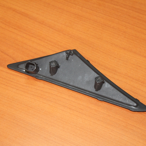 Vacuum casted plastic part