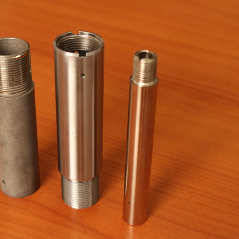 Gas carburized Steel turned